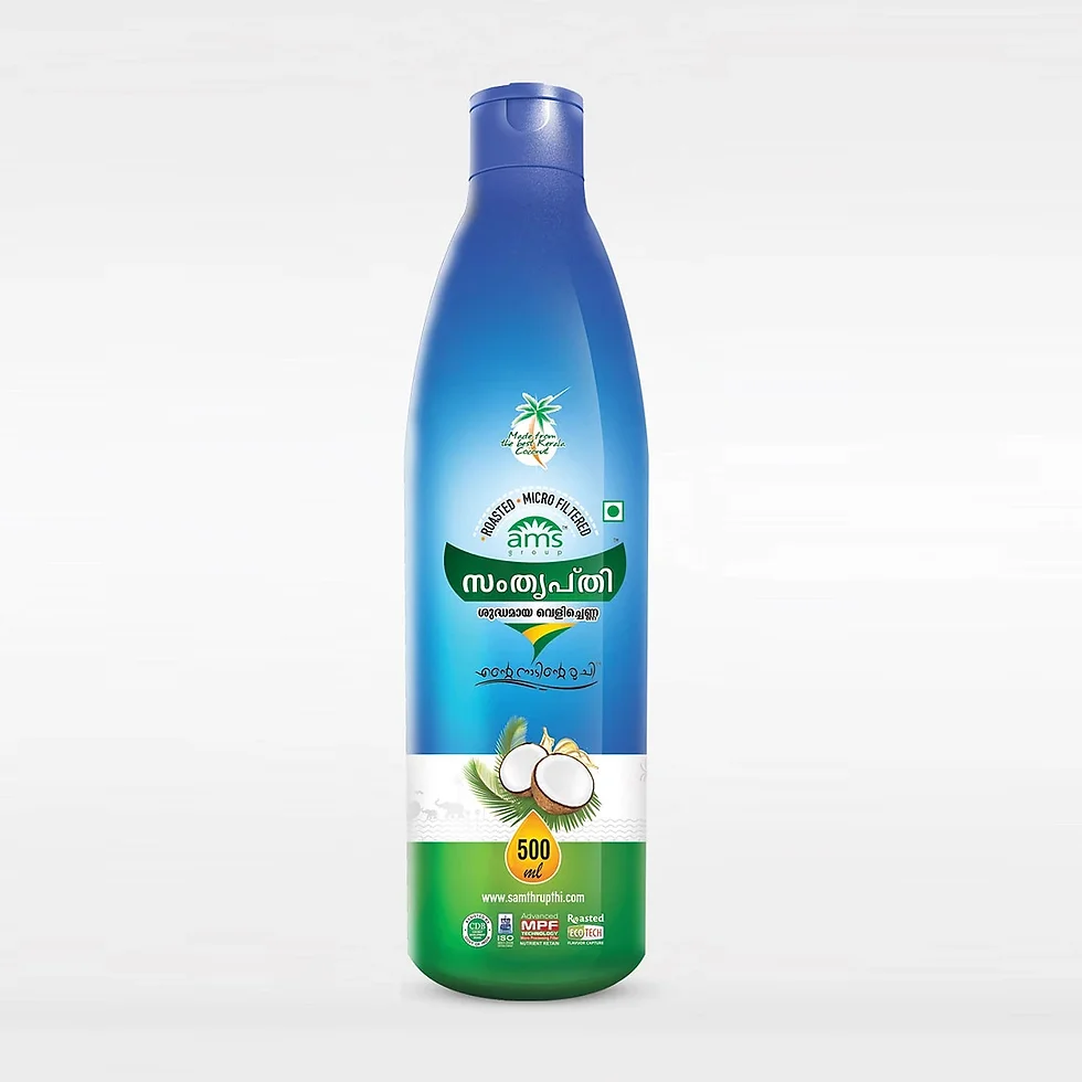 SAMTHRUPTHI PURE COCONUT OIL BLUE 500 ML